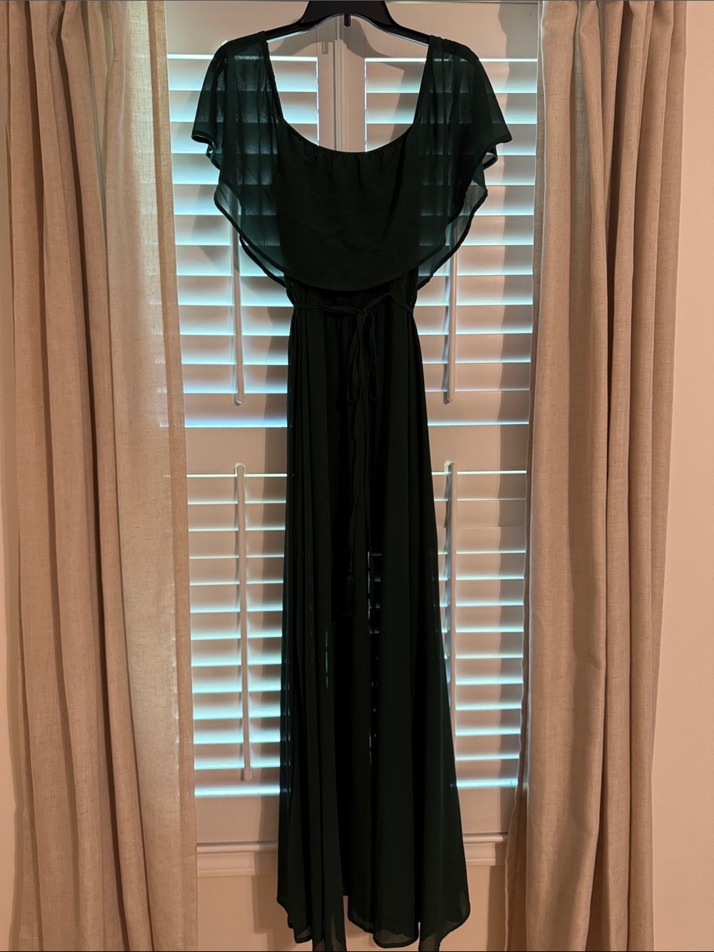 Baltic Born Black Off Shoulder Maxi Dress